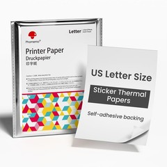 US Letter Adhesive Thermal Paper 100 PCS Compatible with M832D M832 M834