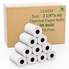 50 Rolls 2 1/4 Inch x 85 Ft Thermal Receipt Paper POS Cash Register Terminals
