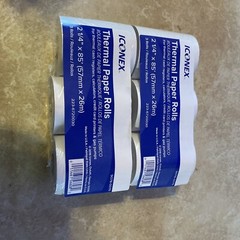 (SIX ROLLS) THERMAL PAPER 2 1/4&Prime; x 85&prime; POS REGISTER RECEIPT/CALCULATOR USA MADE