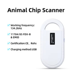 PT160 RFID Pet Microchip Scanner USB Handheld Animal ID Reader OLED Display