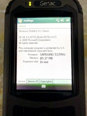 Getac PS535F GPS device