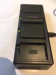 Point Mobile PM450 4 Slot Battery Charger 450-4SBC-1 c/w 3 Batteries 450-BTEC