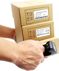 Bluetooth Ring 1D 2D QR Barcode Scanner,Wearable Wireless Finger Mini Bar Code
