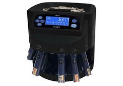 Nadex S545 Pro Coin Counter/Sorter/Wrapper Black 2000 Coins Per Load w/ Wrappers