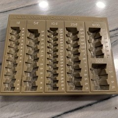 PM Company Coin Counter Change Tray 9.75” X 7.5” Vintage—Tray ONLY