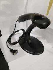 Black Metrologic MS9520 Voyager Serial RS-232 Barcode Scanner with Stand & power