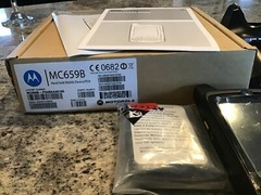 Motorola MC659B-PD0BAB00100 BAR CODE CODE SCANNER w/battery, cradle & charger