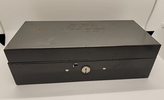 Vintage Green Metal Asco Steelmaster Bond Box 10&Prime; x 4.75&Prime; x 3&Prime; **No Key**