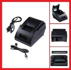 USB POS Thermal Receipt Printer Set Electronic Cash Drawer Barcode Scanner Stand