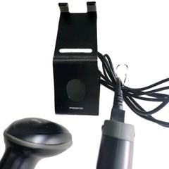 WoneNice USB Laser Barcode Scanner Set Of 2 Wired Handheld Reader Black Stand