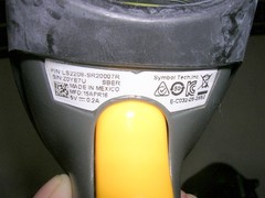 Symbol Motorola LS2208 Laser Barcode POS Scanner LS2208-SR20007 w/ Cradle & USB