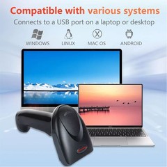 Honeywell Hyperion 1300G Wired USB Handheld Barcode Scanner for Library Book