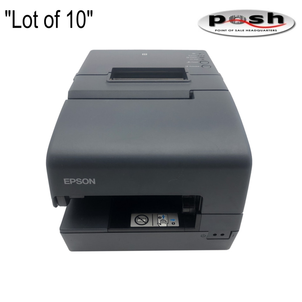 Lot of 10 Epson TM-H6000V Receipt Printer M253B NO ENDORSEMENT Europe Thumbs Up!