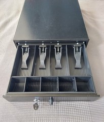 MMF Industries Compact Locking Cash Box Drawer Key Lock Money Tray MPN 225104604