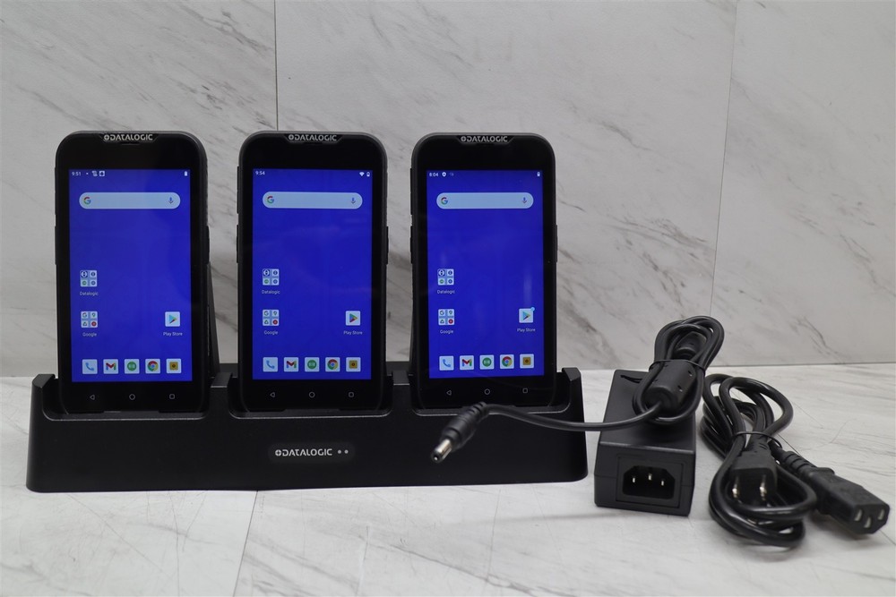 3 LOT Datalogic Memor 11 Mobile Computer 32GB Barcode Scanner Android 11 w/ Dock