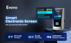 Eyoyo Mini Bluetooth QR Code Scanner W/ LCD Display for Library Store Inventory