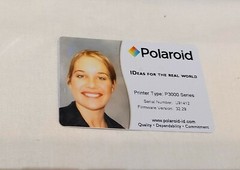 – Polaroid P3000E Single-Sided Multi-Color ID Card Printer w/power adapter