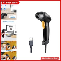 Wired USB 2D Barcode Scanner Handheld QR Code PDF417 Data Matrix Reader POS