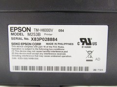 Epson TM-H6000V USB/Ethernet/NFC POS Receipt Printer w/ MICR & Endorser LOW USE