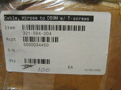 New Intermec 6&Prime; Adapter Cable Hirose to DB9M Serial with ThumbScrews 321-584-004