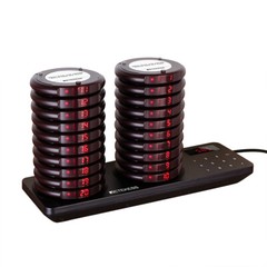 TD163 Restaurant Pagers 20 Coasters Buzzer Paging System Wireless for Restaurant