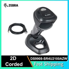 Zebra DS9908-SR4U2100AZW 1D 2D Handheld USB Barcode Scanner Reader with Cable