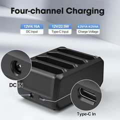 4-Slot Battery Charging Cradle Kit for Zebra TC70 TC75 TC77 TC7X-4BTYC1 Barcode
