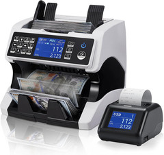 Bank Grade Money Counter Machine Mixed Denomination with External Display NEW US