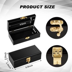 2 Pcs Acrylic Lockable Cash Box Cash Organizer Money Holder Single Row Curren…