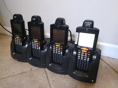 (4) Zebra Symbol Motorola MC32N0-RL4HCHEIA Mobile Barcode Scanner MC3200 Charger