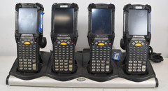 Lot of 4 Symbol Motorola MC9190-G80SWEQA6WR Handheld Barcode Scanner Bundle