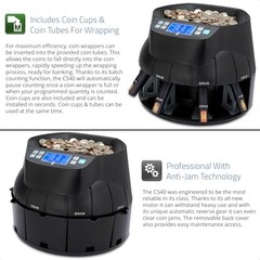 ZZap CS40 Coin Counter Sorter and Roller Machine