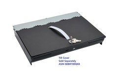 SAM4s 16 Inch POS Cash Drawer Black Metal Key Control Portable Cash Box