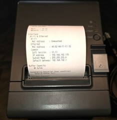 Epson TM-T20II POS Thermal Receipt Printer Model M267E w/ WiFi, USB & Ethernet