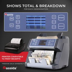 6600 UV/MG – USA Business Grade Money Counter with UV/MG/IR Counterfeit Detectio