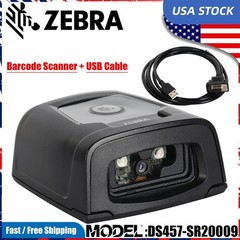 Zebra Barcode Scanner DS457-SR20009 1D/2D USB Fixed Mount Reader W/ USB Cable US
