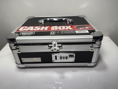 NEW Vaultz Cash Box, Black/Chrome 9.8&Prime; x 4&Prime; x 8&Prime; Combination Lock. #84. (b)
