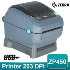Zebra ZP450 Direct Thermal Label Printer 203DPI Resolution for Shipping Barcode