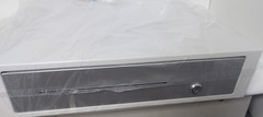 CLOVER D100 FAYJ1006010 WHITE METAL CASH REGISTER DRAWER 2 KEYS