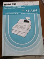 Sharp XE-AA02 Cash Register Instruction Manual