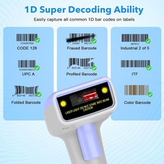USB 1D Barcode Scanner Wired Handheld CCD Reader POS Inventory Warehouse Retail