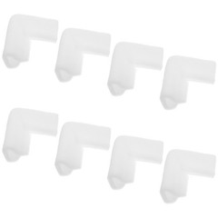 8Pcs White Soft Foam Edge Protectors for Furniture Safe Corner Cushioning