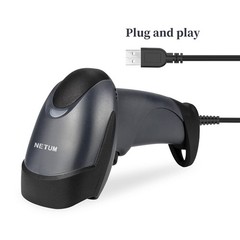 USB Barcode Scanner with Stand Wired Handheld Bar Code Reader 1D CCD Scanner …