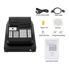 Electronic Cash Register POS System 47 Keys with Drawer LED Display For Retail
