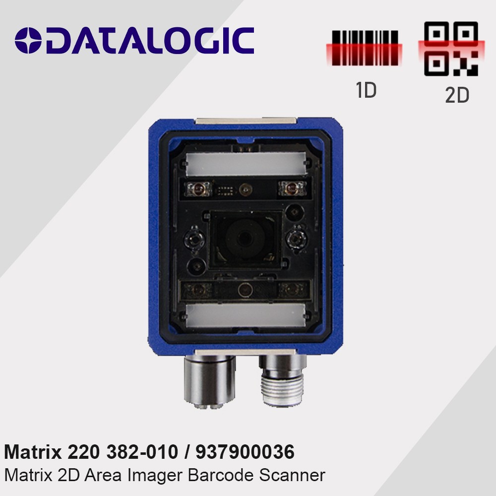 Datalogic Matrix 220 382-010 Fixed Compact Barcode Scanner 1D 2D Code Reader