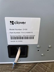 = Clover Cash Drawer Model D100 Part Number FAYJ1006010 White With Key A034