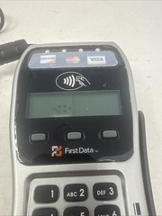 First Data FD-35 LCD Screen PIN Pad Portable Credit Card Terminal Untested