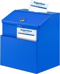 KYODOLED Suggestion Box with Lock, Metal Wall Mounted Donation and Ballot Dro…