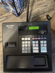 SHARPE XE-A107 Cash Register – Shop Till – Black – With Key – Tested