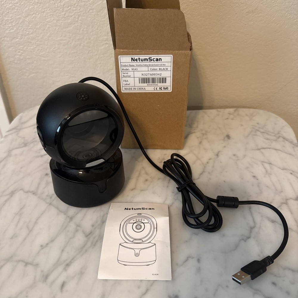 NetumScan NSA5 Automatic Omnidirectional Desktop Barcode Scanner USB